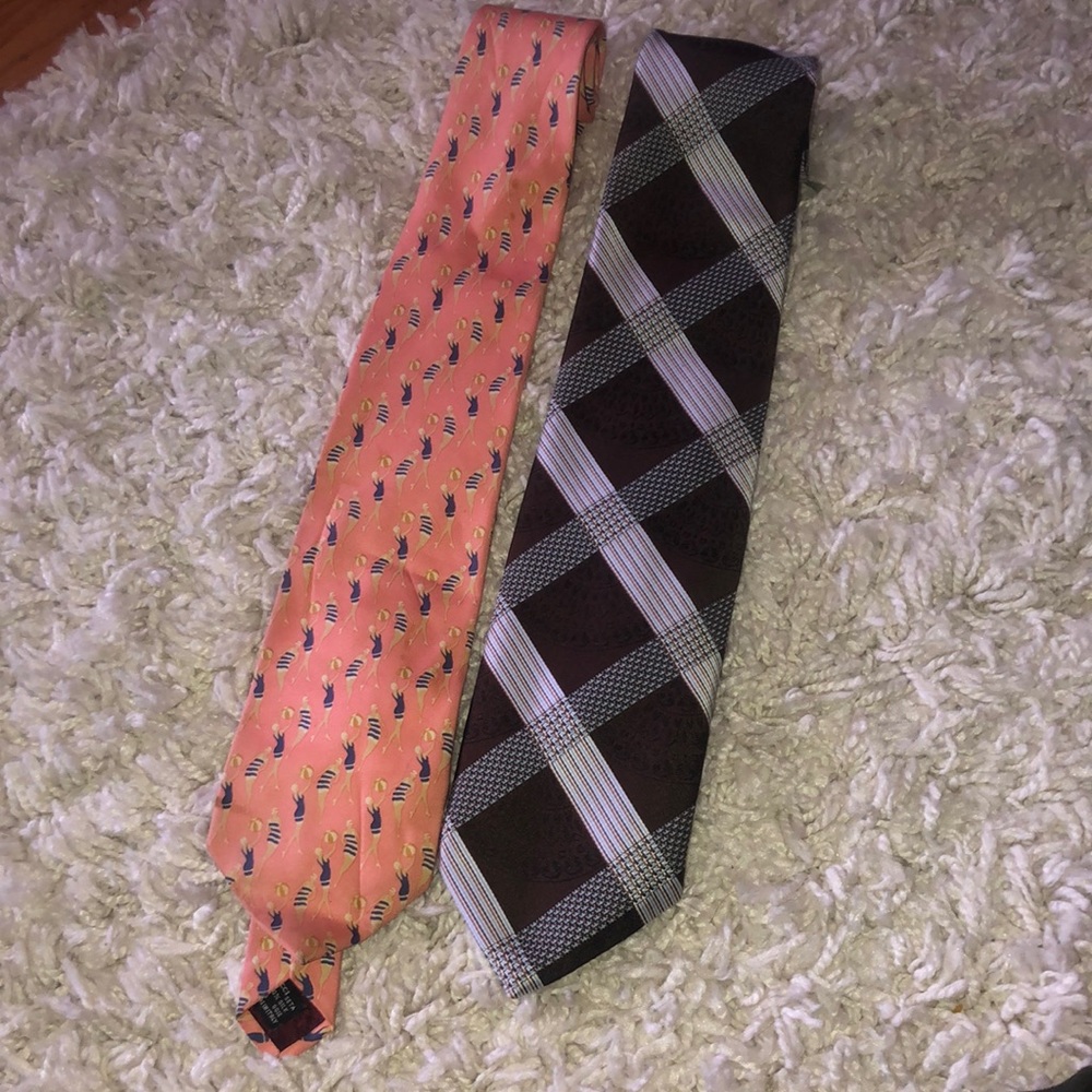 Two vintage men’s ties. (Gucci & Christian Dior)